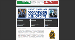 Desktop Screenshot of corpovigilidellordine.it